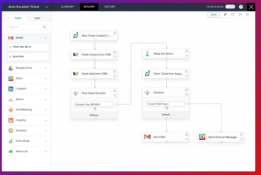 Zoho Creator screenshot - 10 Mejores Programas de Portal Revisados en 2026