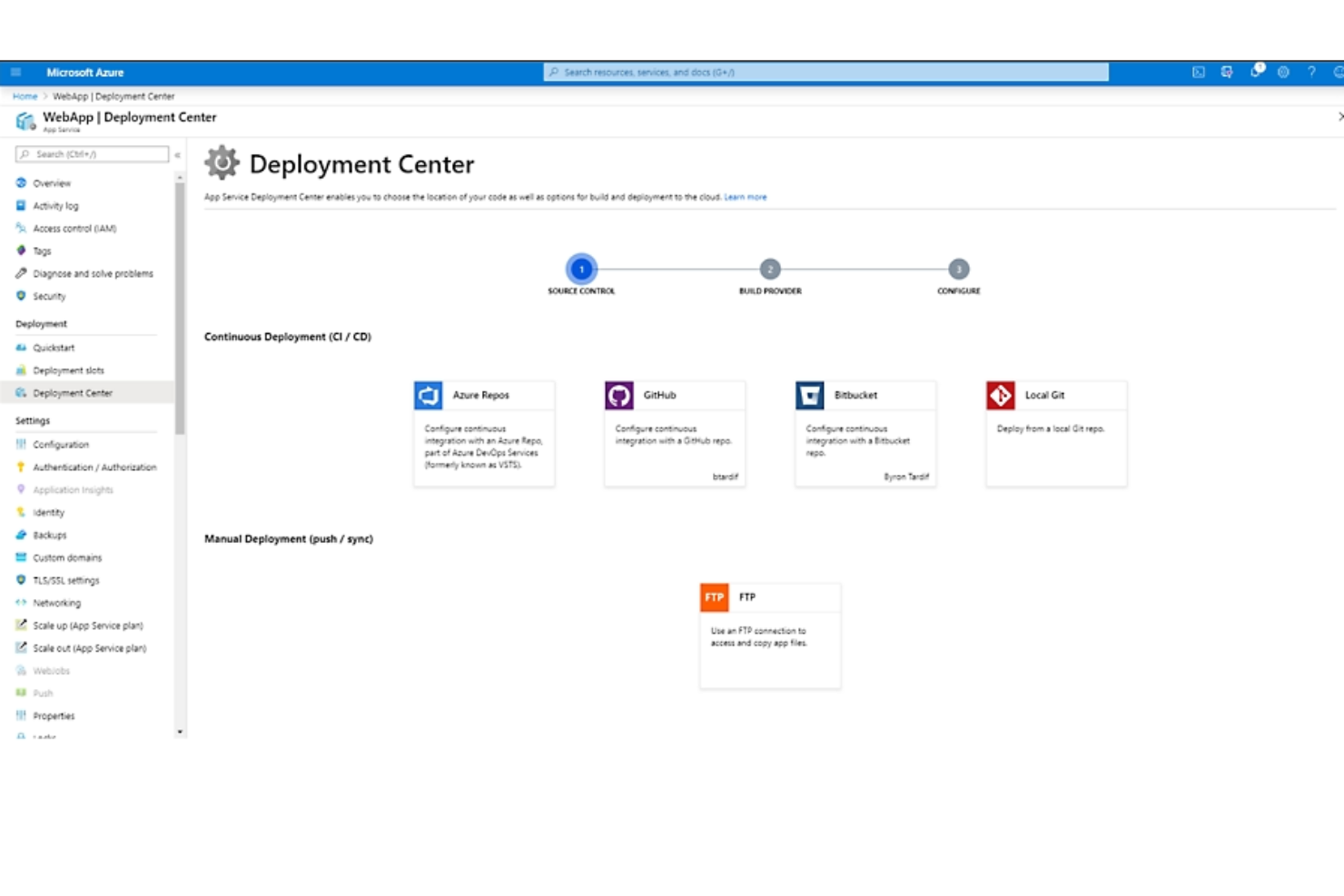 Microsoft Azure App Service screenshot - Trazando Los 10 Mejores Software PaaS De 2026