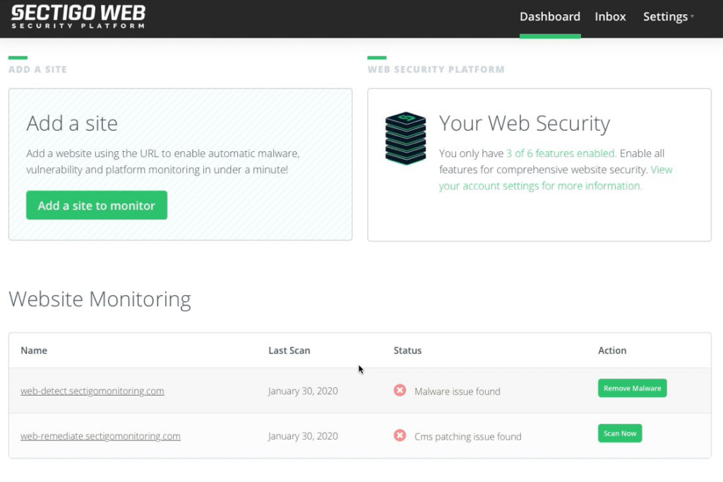 Sectigo IoT Security Platform screenshot - 10 Mejores Plataformas de Seguridad IoT Clasificadas