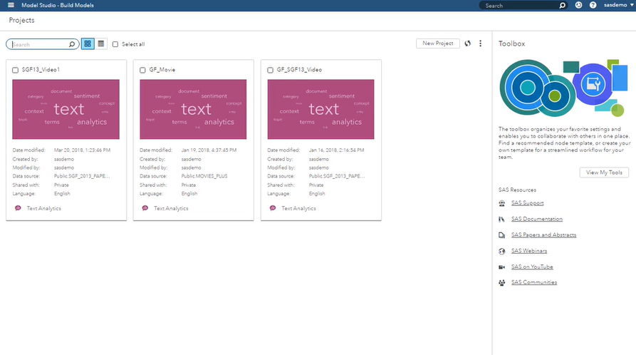 SAS Visual Analytics screenshot - Guía Exhaustiva de los 10 Mejores Software de PLN de 2026