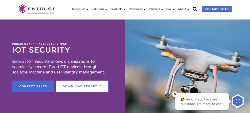 Entrust screenshot - 10 Mejores Plataformas de Seguridad IoT Clasificadas