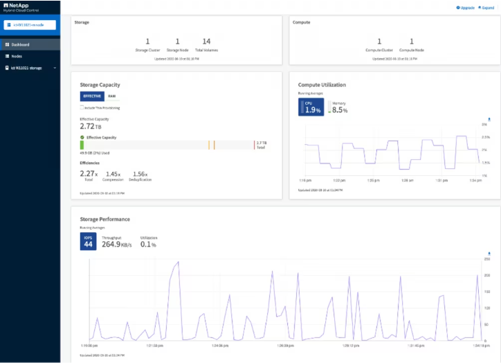 NetApp Evolved Cloud screenshot - 10 Mejores Soluciones Multinube Analizadas en 2026