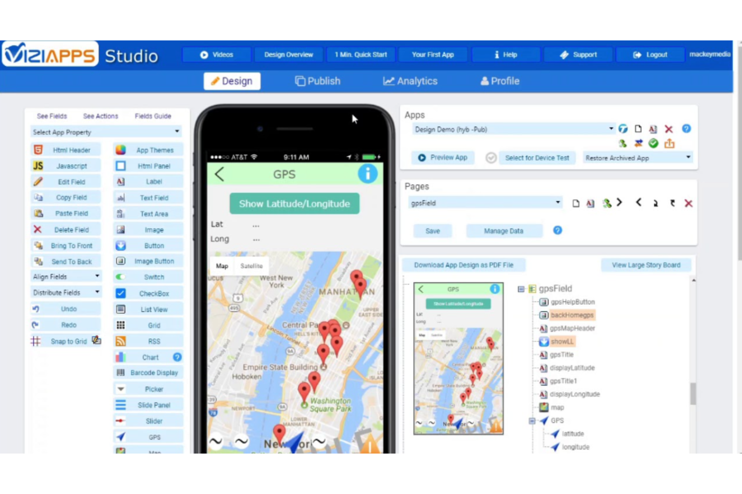 ViziApps screenshot - 10 Mejores Creadores de Aplicaciones Sin Código Analizados en 2026