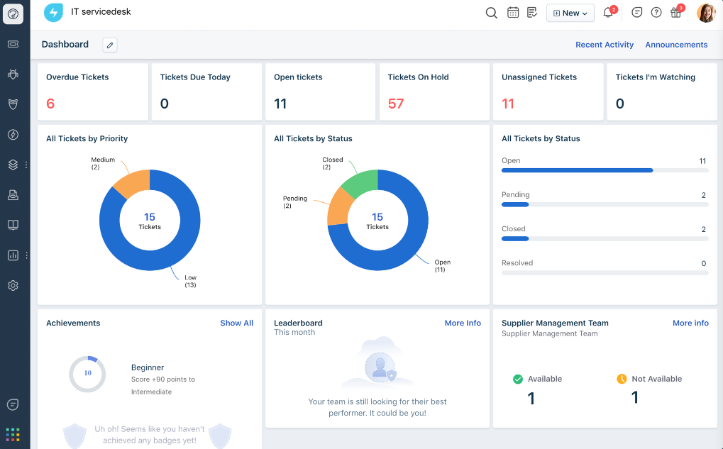 Freshservice screenshot - Los 10 Mejores Software de Reporte de Incidentes de 2026