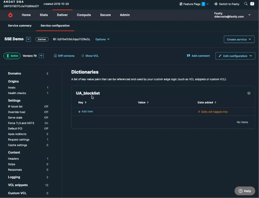 Fastly screenshot - 10 Mejores Programas de Balanceo de Carga Analizados en 2026