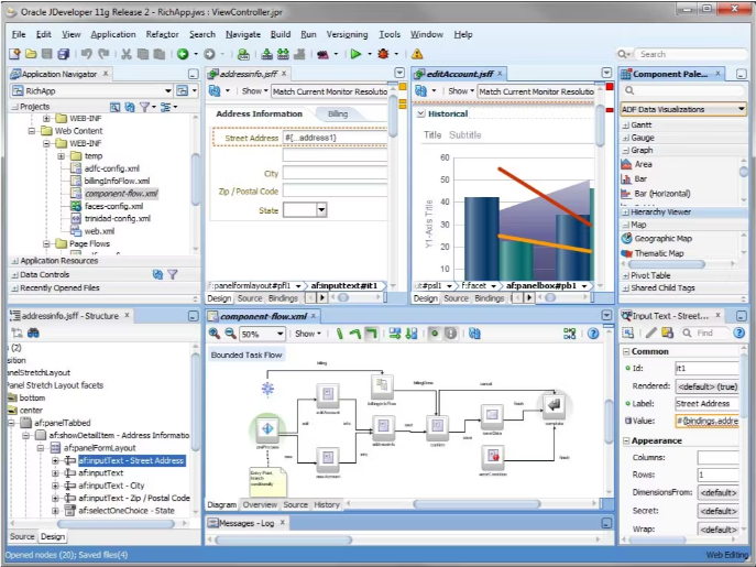 Oracle JDeveloper screenshot - 10 mejores IDE para potenciar tu desarrollo en 2026