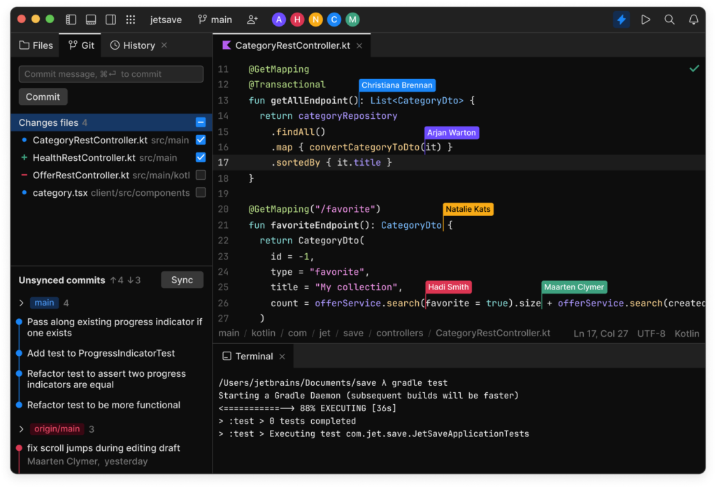 JetBrains Fleet screenshot - 10 mejores IDE para potenciar tu desarrollo en 2026