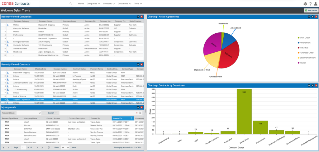 Conga Contracts screenshot - Los 10 Mejores Software de Gestión de Contratos de TI de 2026