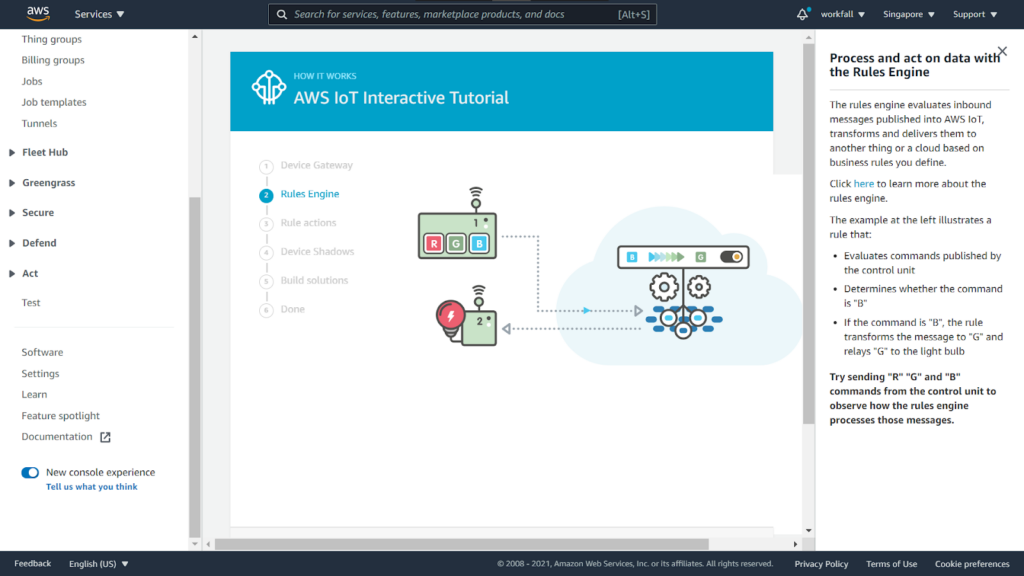 AWS IoT Core screenshot - Tu Guía De Los 10 Mejores Software IoT De 2026
