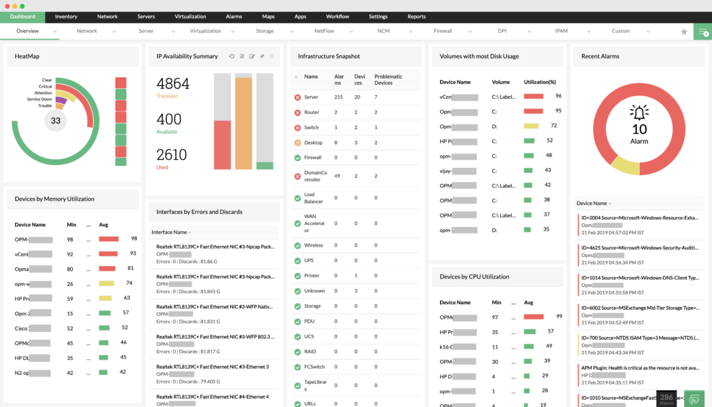 ManageEngine screenshot - 10 Mejores Herramientas SCM Revisadas en 2026