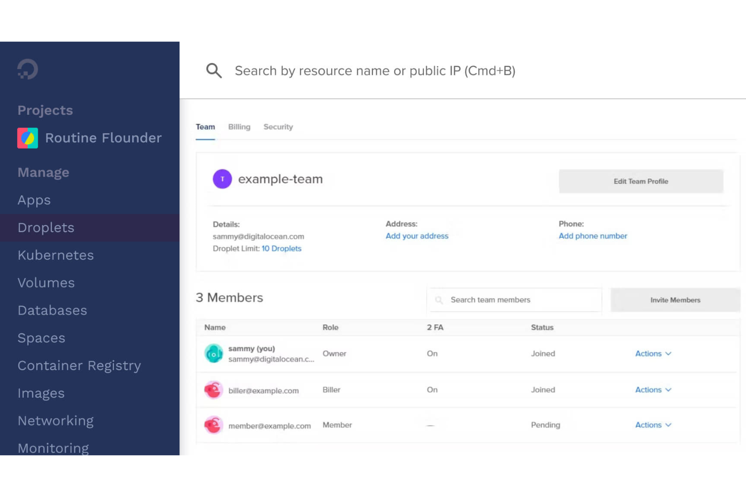 DigitalOcean screenshot - 10 mejores proveedores de IaaS para externalizar infraestructura 2026