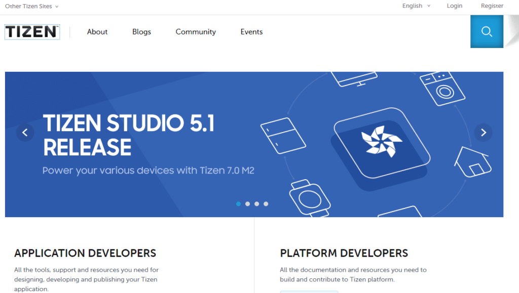 Tizen screenshot - Guía de los 10 mejores sistemas operativos para IoT de 2026