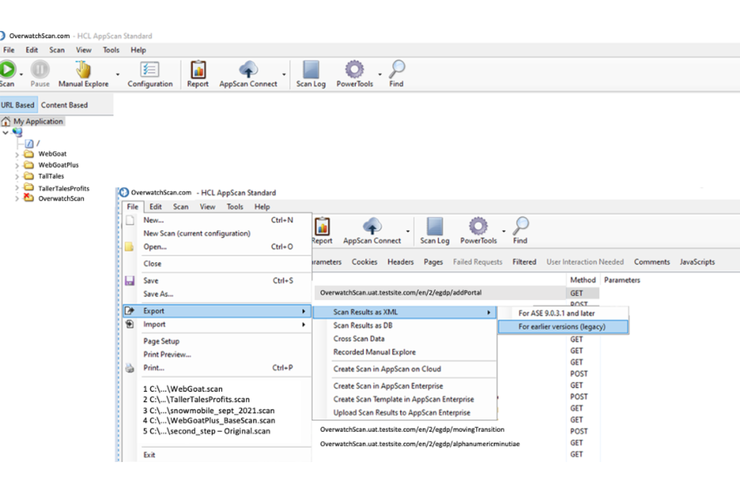 HCL AppScan screenshot - Descifrando el código: Las 10 mejores herramientas IAST de 2026