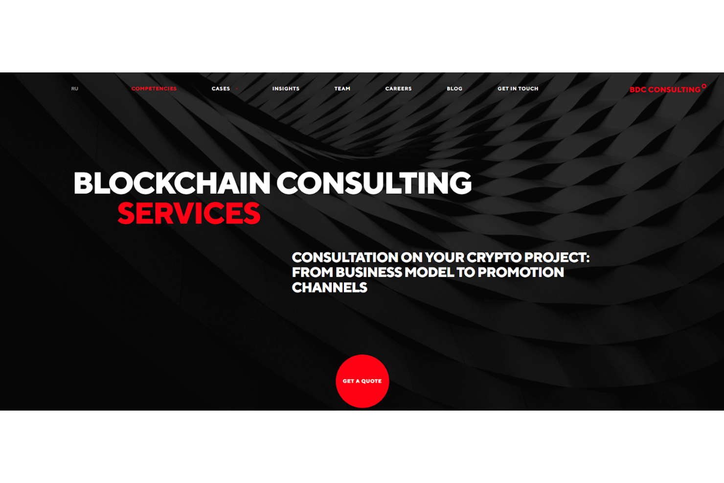 BDC Consulting screenshot - 10 Mejores Servicios de Consultoría Blockchain Analizados en 2026