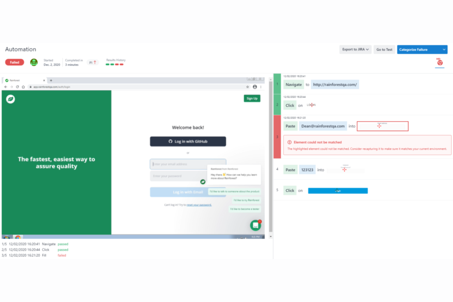 Rainforest screenshot - Los 10 mejores programas de gestión de pruebas beta en 2026