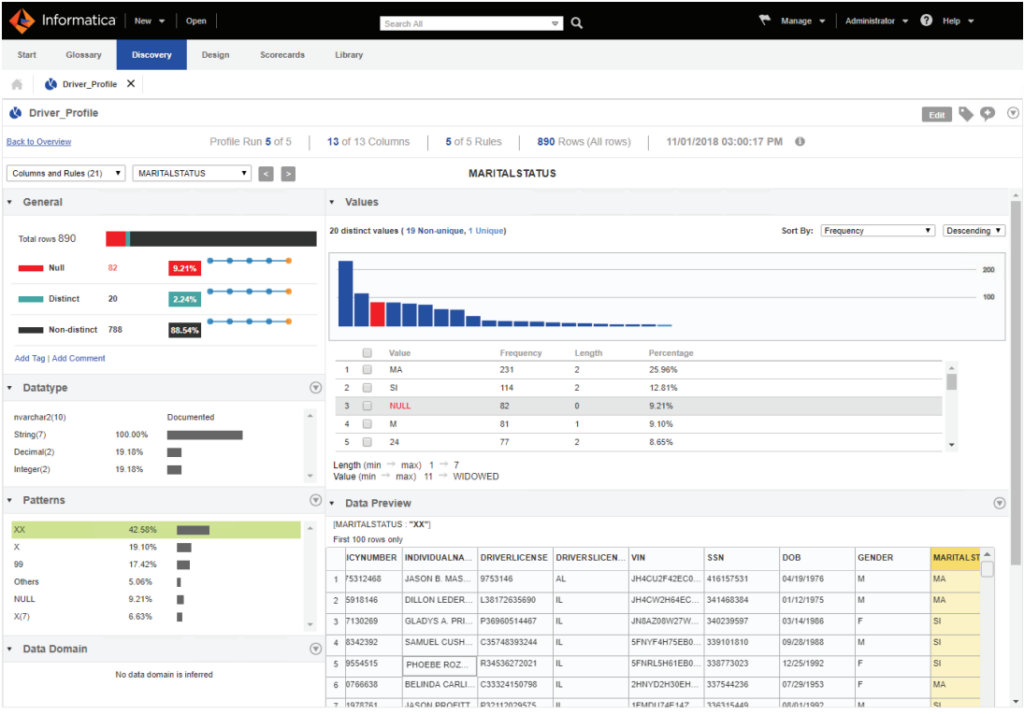 Informatica Data Quality screenshot - Guía de los 10 Mejores Software de Calidad de Datos