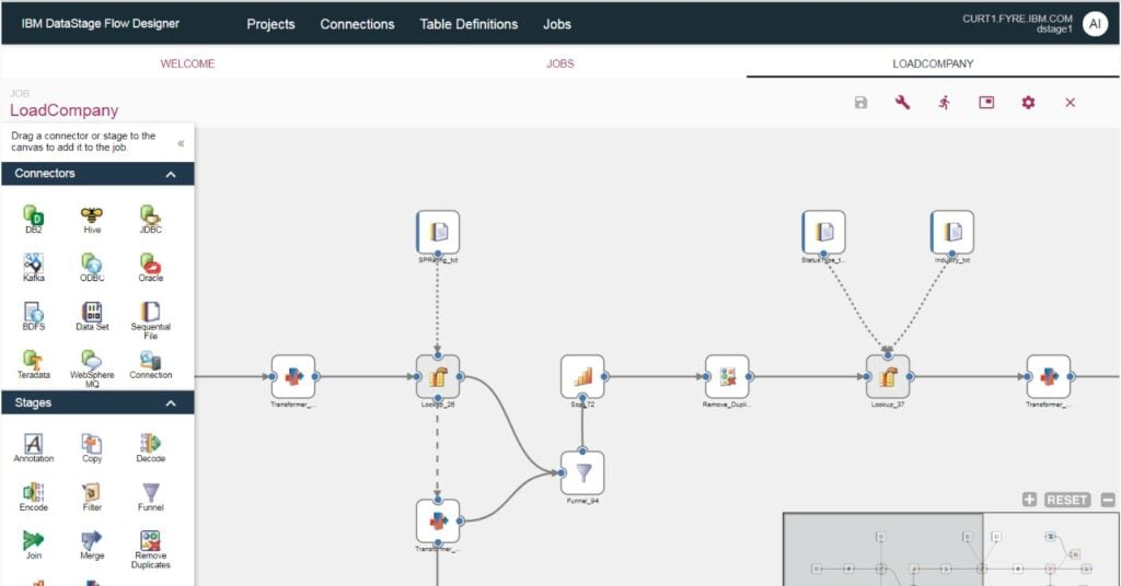 IBM DataStage screenshot - Comparativa: Los 10 Mejores Software de Migración de Datos de 2026