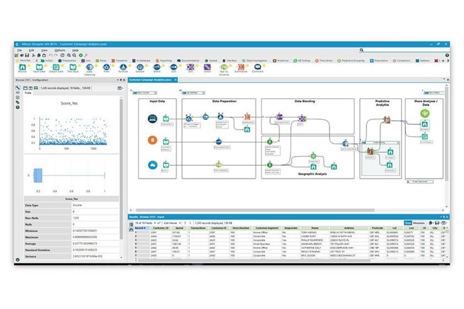 Alteryx screenshot - 10 Mejores Programas de Preparación de Datos para Datos Limpios en 2026