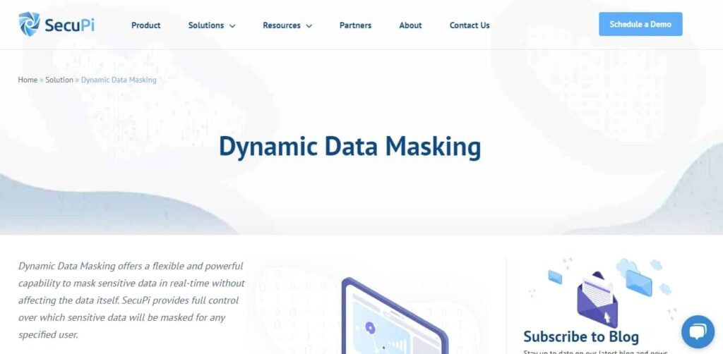 SecuPi screenshot - 10 mejores programas de enmascaramiento de datos analizados en 2026