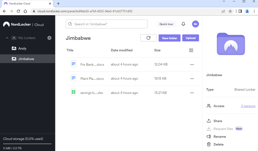 NordLocker screenshot - 10 Mejores Programas de Gestión de Transferencia de Archivos Analizados en 2026