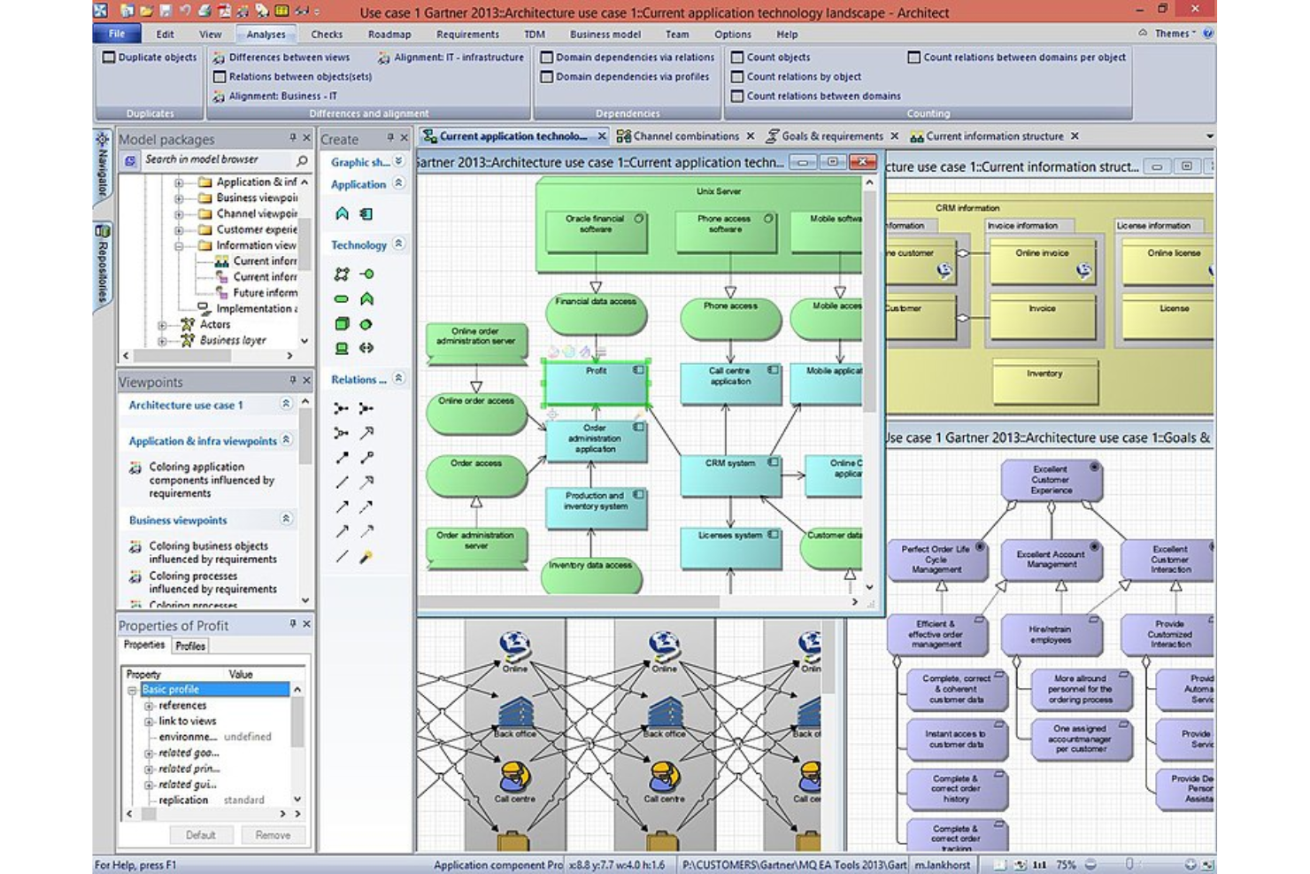 Bizzdesign screenshot - Las 10 mejores opciones de software de arquitectura empresarial para 2026
