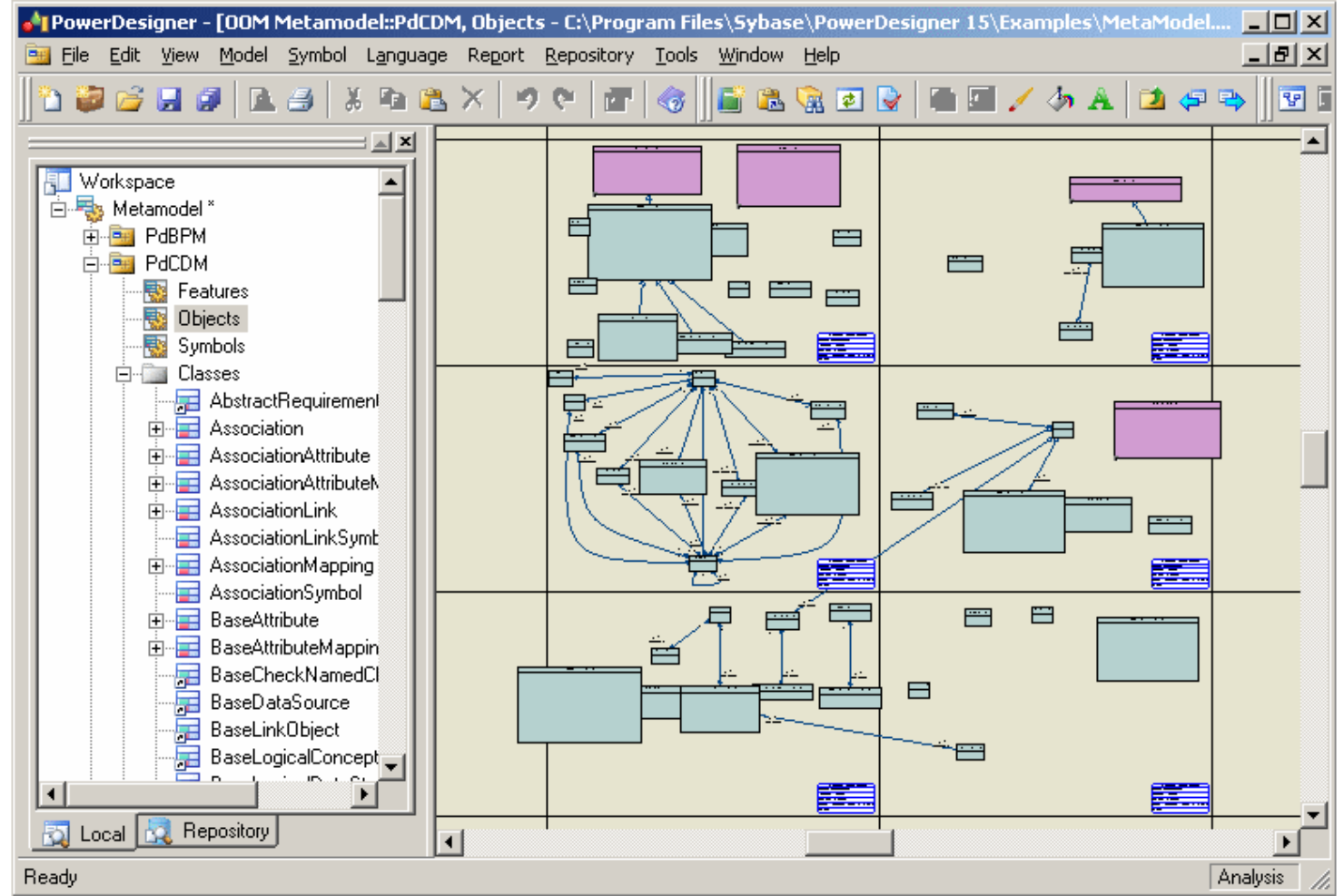 SAP PowerDesigner screenshot - Las 10 mejores opciones de software de arquitectura empresarial para 2026