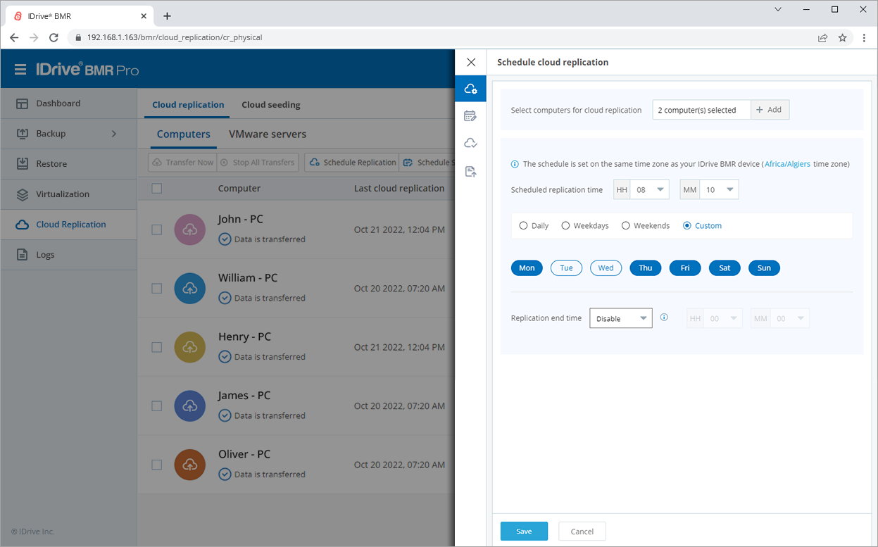 IDrive screenshot - Los 10 Mejores Programas de Almacenamiento en la Nube Analizados en 2026