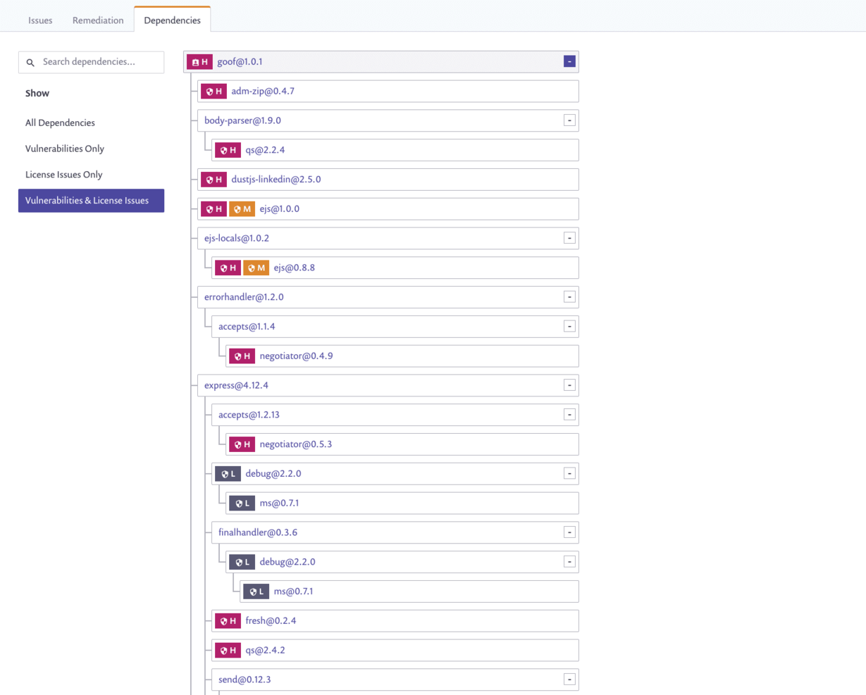 Snyk screenshot - 10 Mejores Herramientas de Revisión de Código para Desarrolladores [Guía 2026]