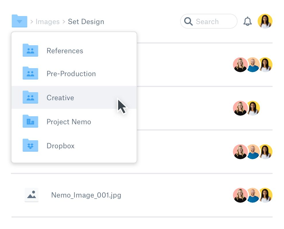 Dropbox screenshot - Los 10 Mejores Programas de Almacenamiento en la Nube Analizados en 2026