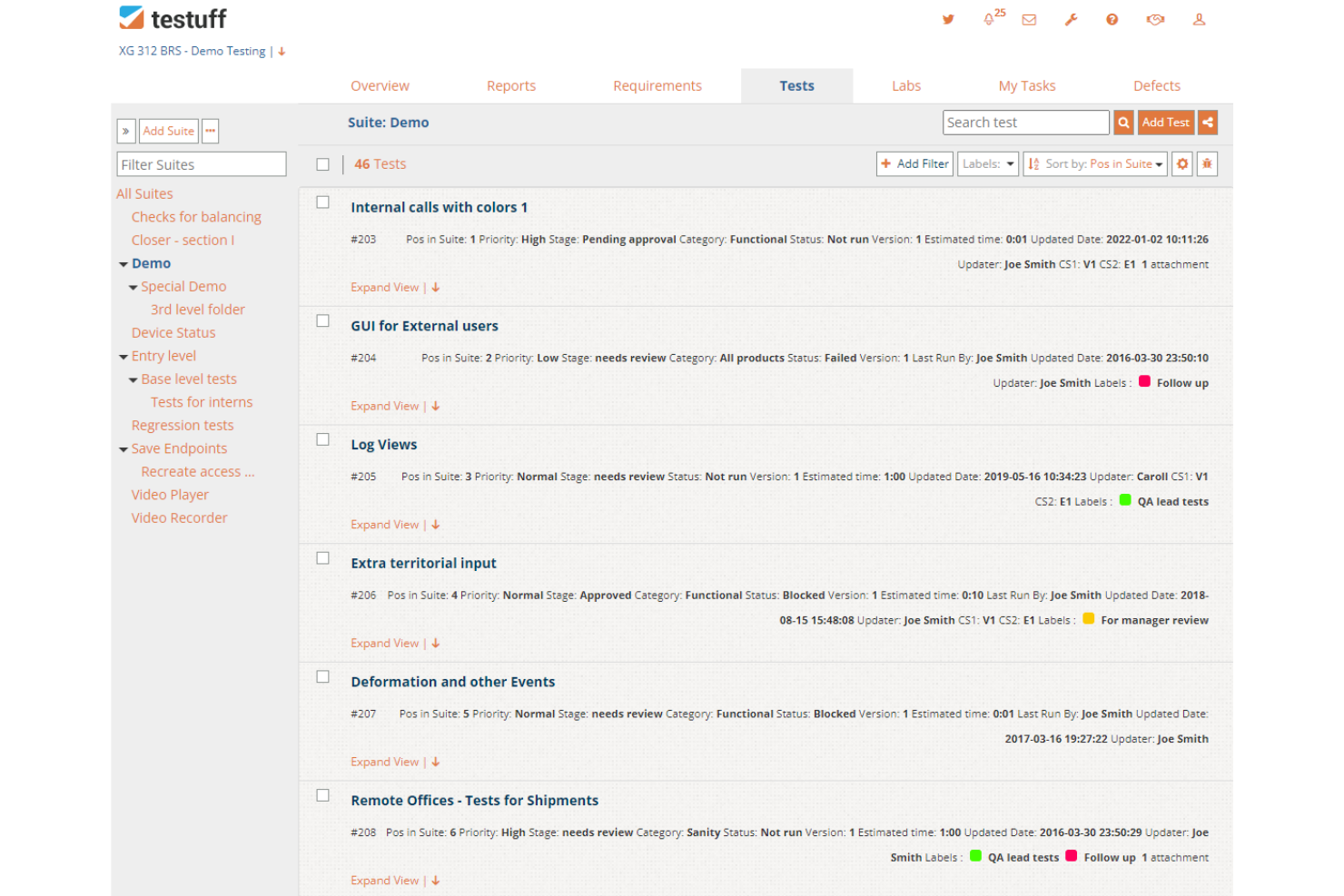 Testuff screenshot - 10 Mejores Herramientas de Pruebas Exploratorias Analizadas para 2026