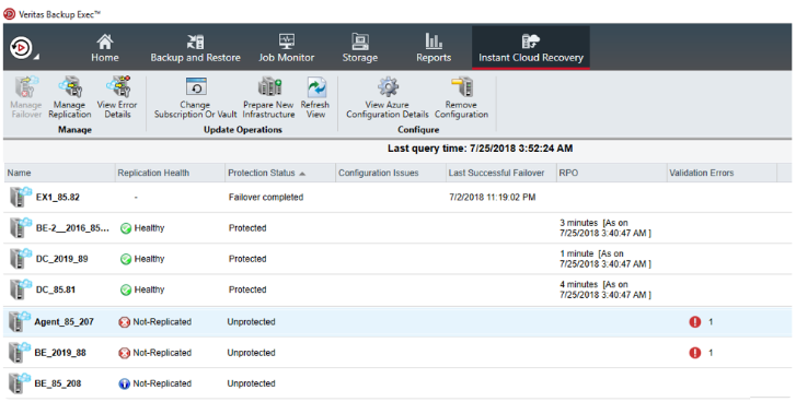 Veritas Backup Exec screenshot - Los 10 Mejores Programas de Copias de Seguridad que Lideran el Mercado en 2026