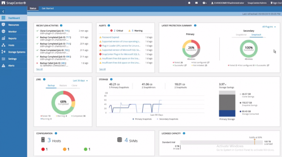 NetApp screenshot - Los 10 Mejores Programas de Copias de Seguridad que Lideran el Mercado en 2026