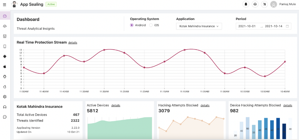AppSealing screenshot - Los 10 Mejores Software de Seguridad de Aplicaciones en 2026