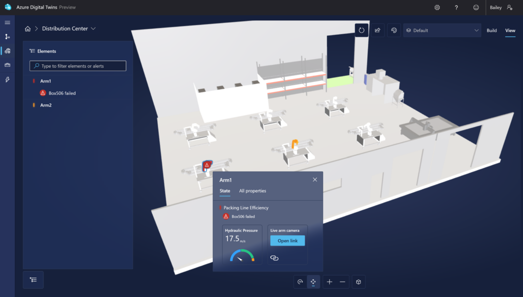 Azure Digital Twins screenshot - Guía de los 10 mejores software de gemelo digital de 2026