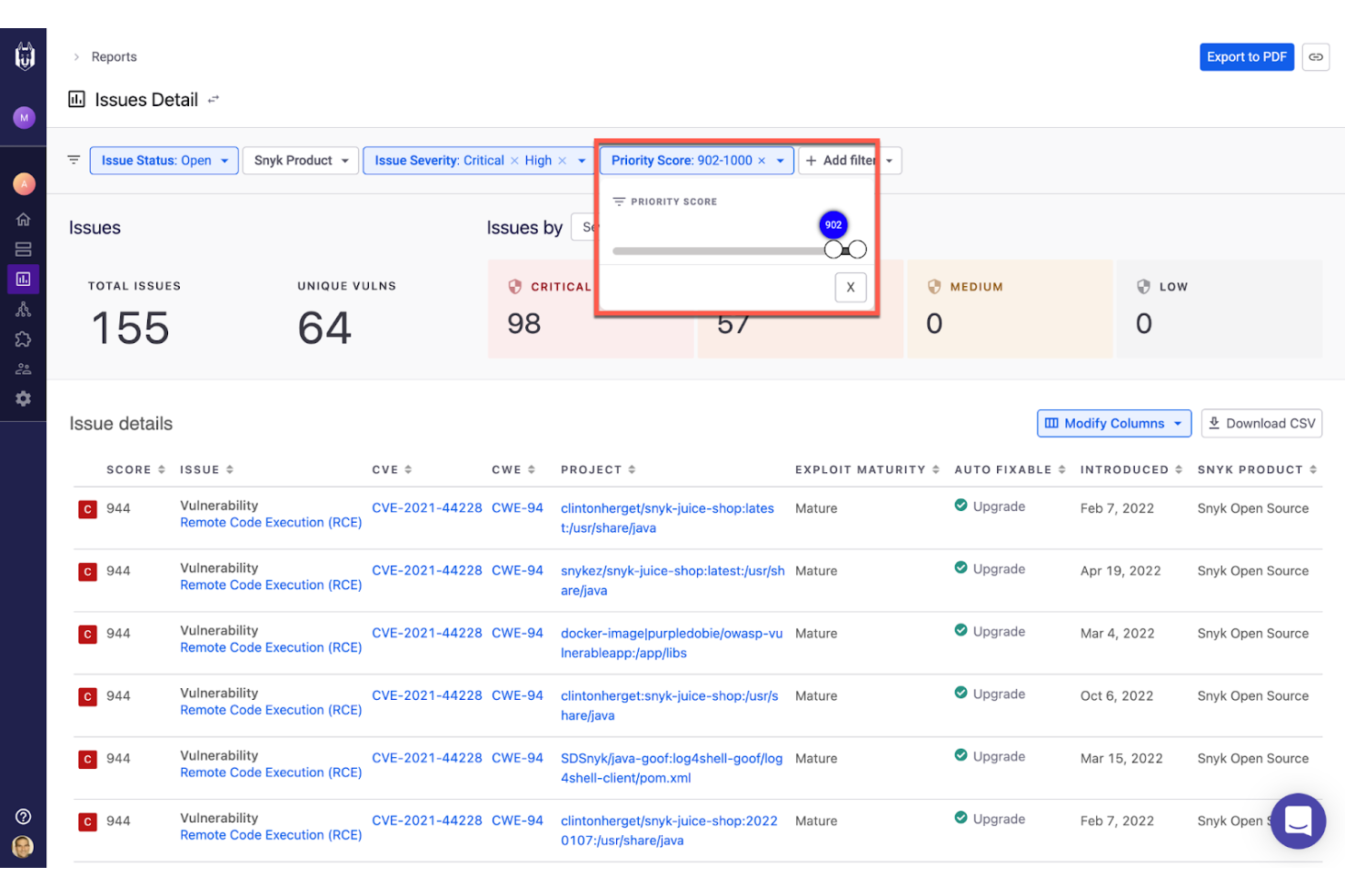 Snyk screenshot - 10 mejores herramientas de IA para DevOps analizadas en 2026
