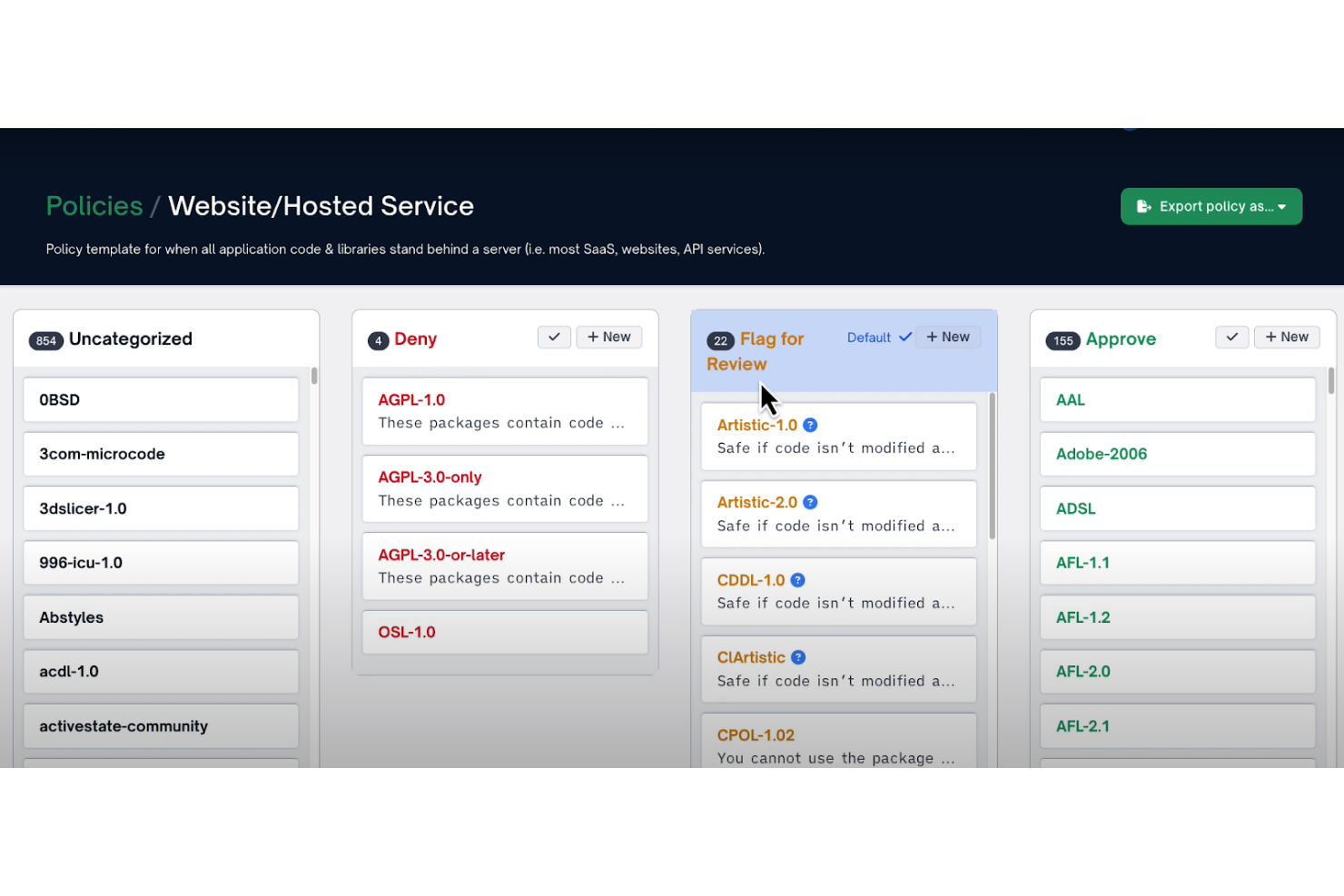 FOSSA screenshot - Las 10 mejores herramientas de seguridad DevOps analizadas en 2026