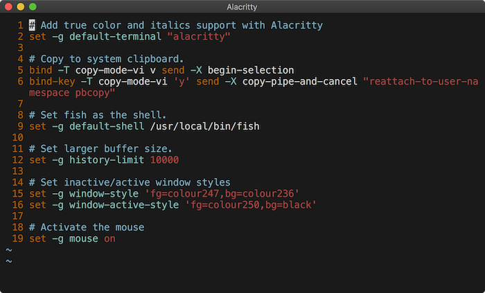 Alacritty screenshot - 10 Mejores Emuladores de Terminal Evaluados en 2026