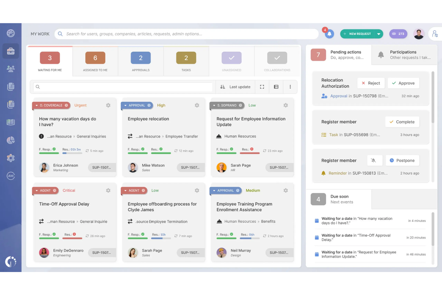 InvGate Service Management screenshot - 10 Mejores Competidores de ServiceNow Analizados en 2026