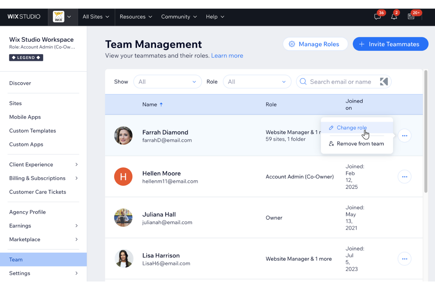 Wix screenshot - 10 Mejores Plataformas Low-Code para Crear Apps en 2026