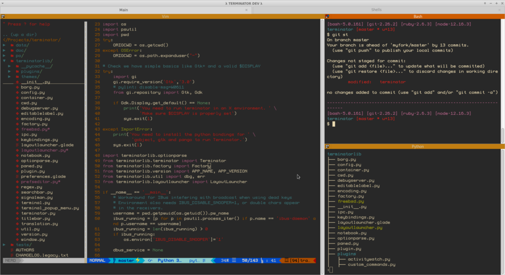 GNOME Terminal screenshot - 10 Mejores Emuladores de Terminal Evaluados en 2026