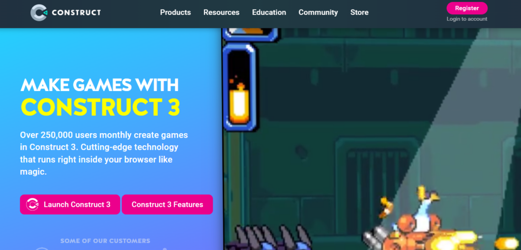 Construct screenshot - 10 Mejores Software Empresariales para el Desarrollo de Videojuegos en 2026