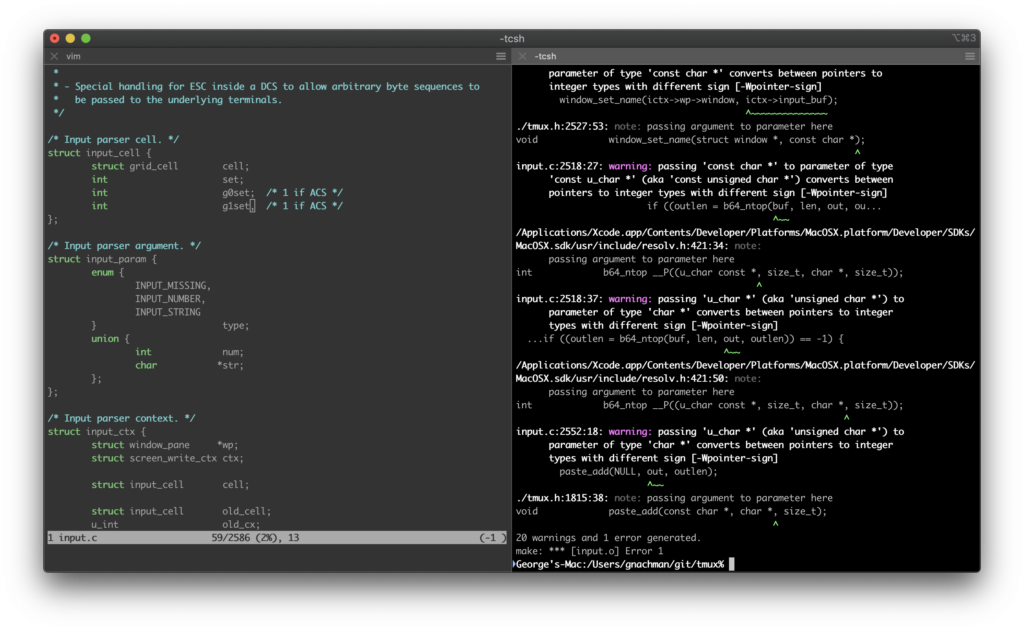 iTerm2 screenshot - 10 Mejores Emuladores de Terminal Evaluados en 2026