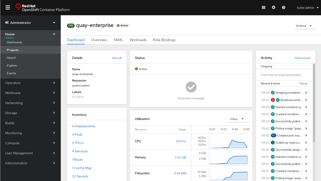 Red Hat Quay screenshot - Las 10 Mejores Alternativas a Docker Revisadas en 2026