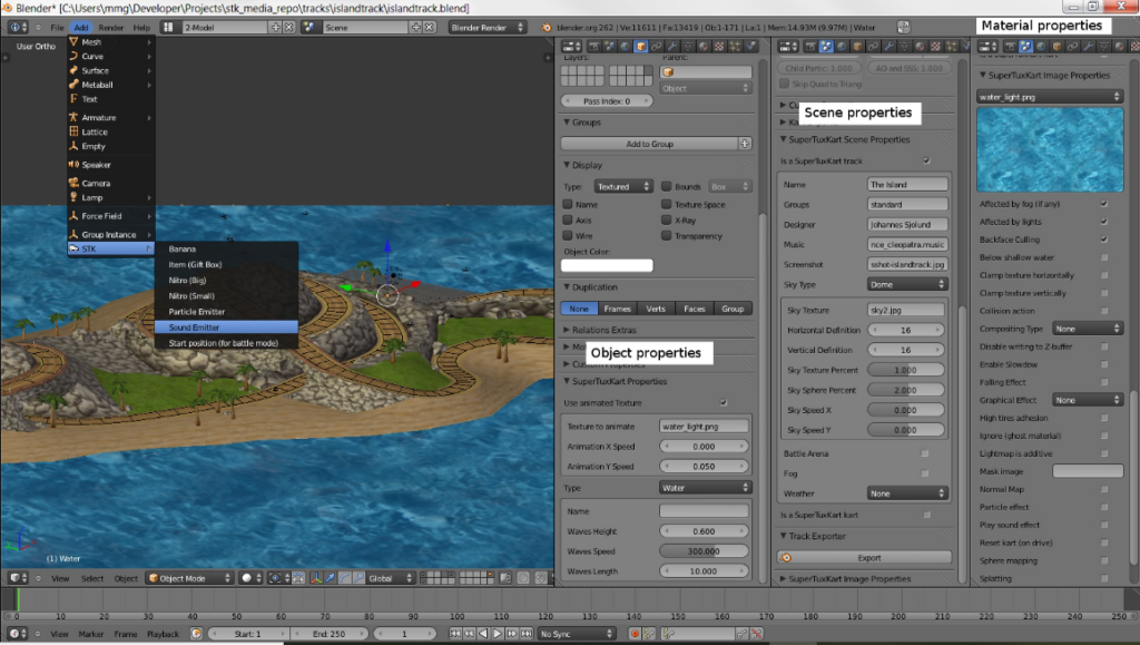 Blender screenshot - 10 Mejores Software Empresariales para el Desarrollo de Videojuegos en 2026