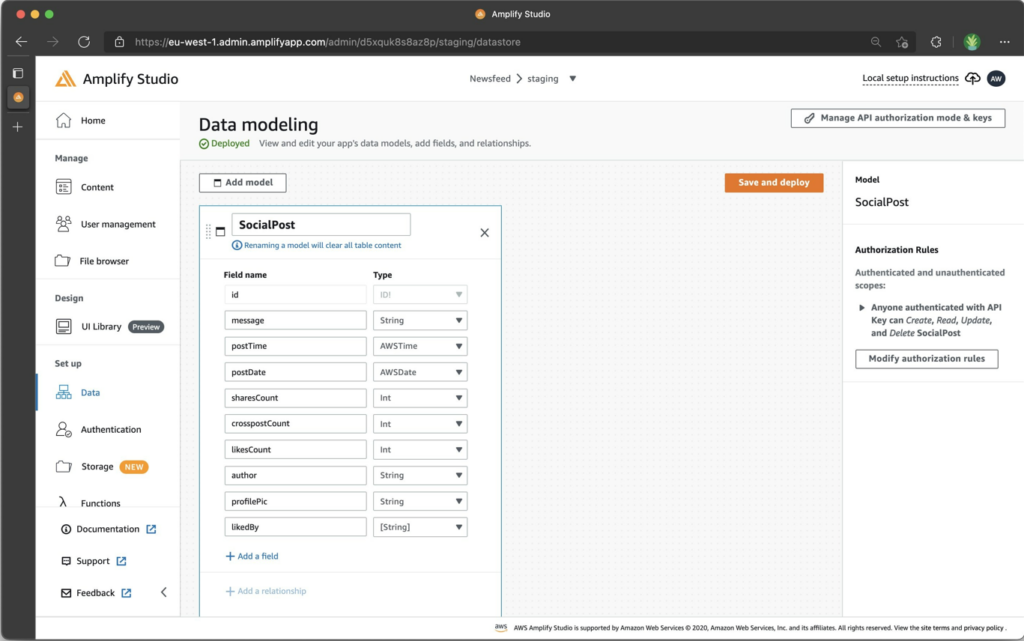 AWS Amplify screenshot - Los 10 Mejores Software MBaaS Analizados para 2026