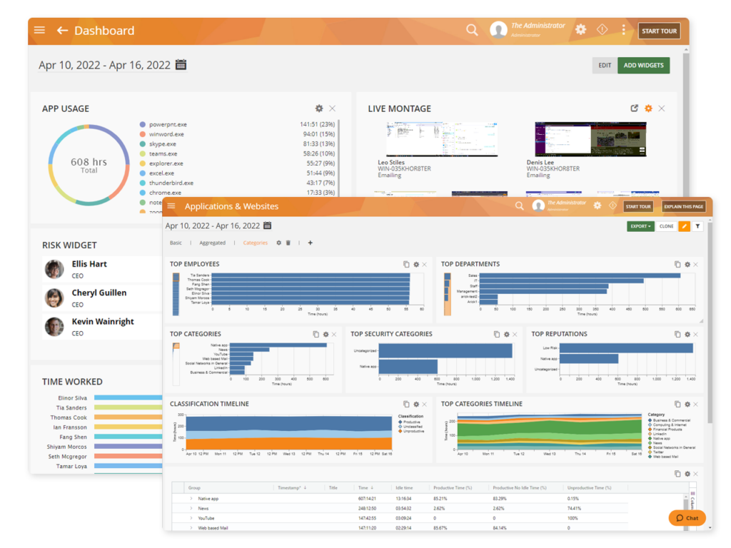 Teramind screenshot - 10 Mejores Alternativas a Atera Revisadas en 2026