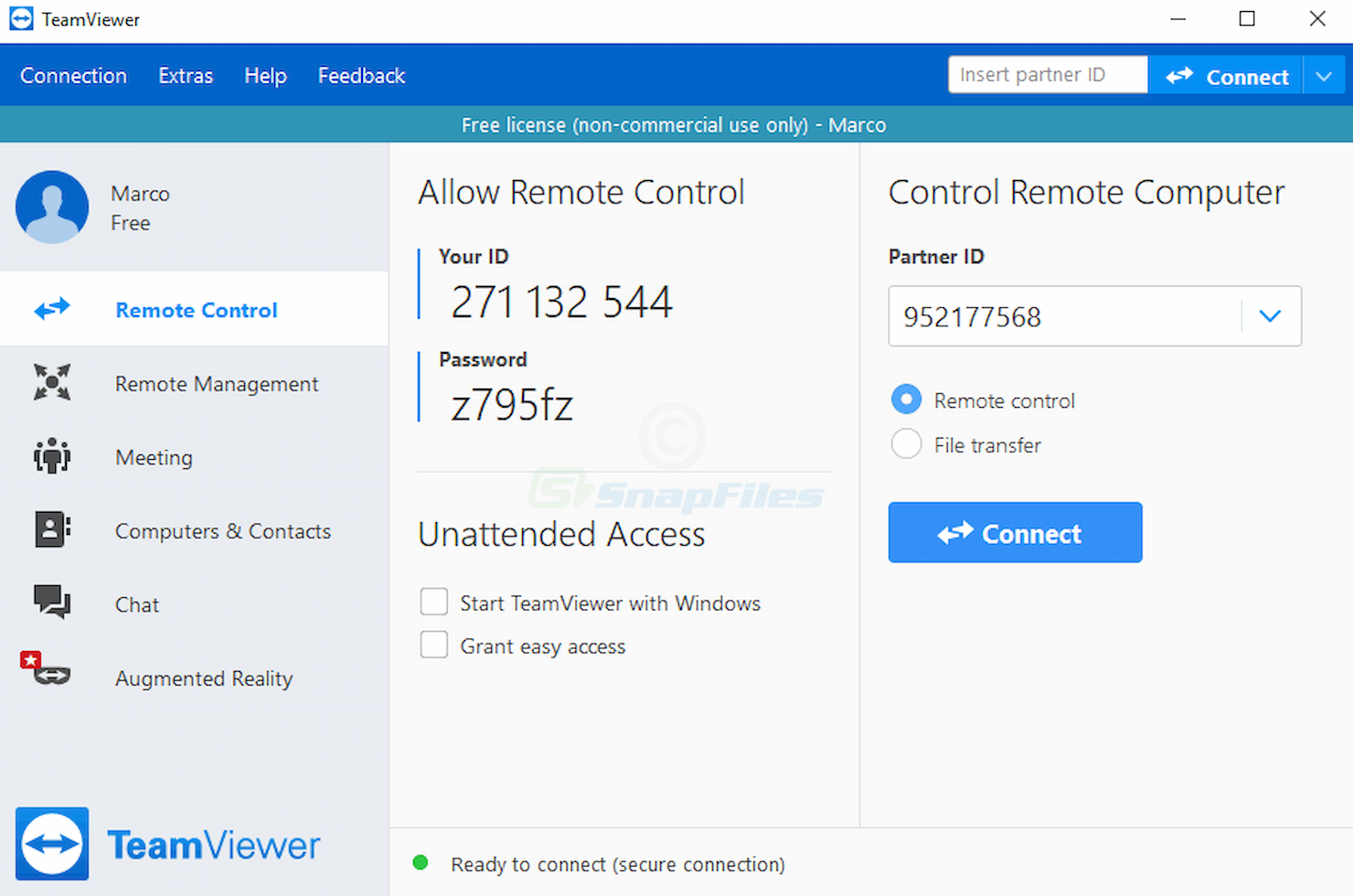 TeamViewer screenshot - Central de Comandos: Los 10 Mejores Programas de Escritorio Remoto de 2026