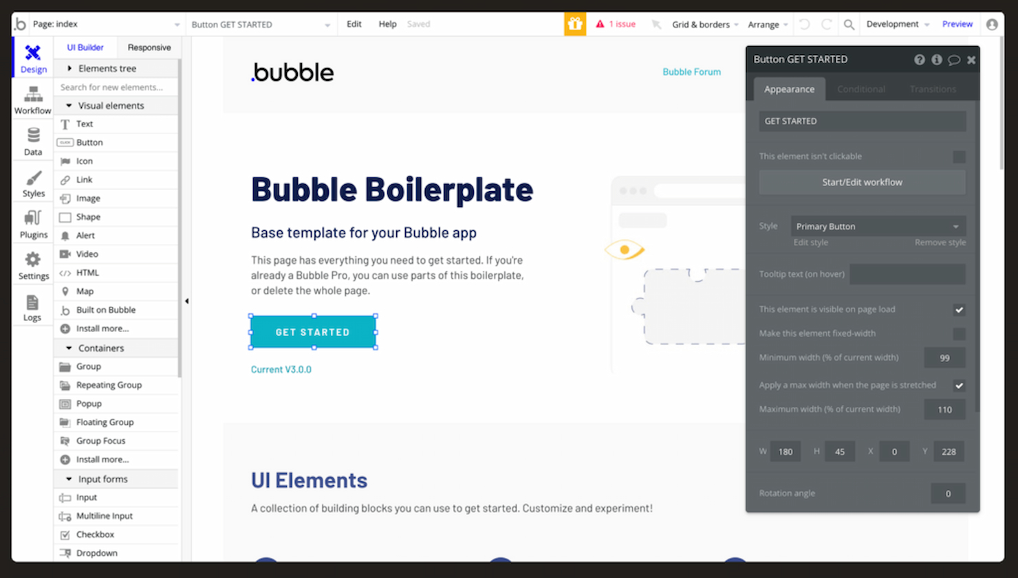 Bubble screenshot - 10 Mejores Plataformas de Desarrollo Sin Código Reveladas en 2026