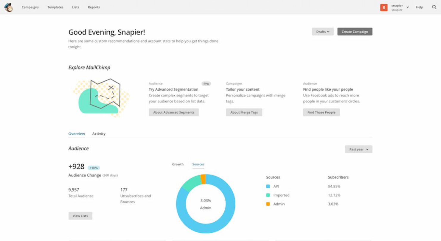 MailChimp Transactional Email screenshot - 10 Mejores Herramientas de Pruebas de Correo Electrónico para una Entrega Optimizada en 2026