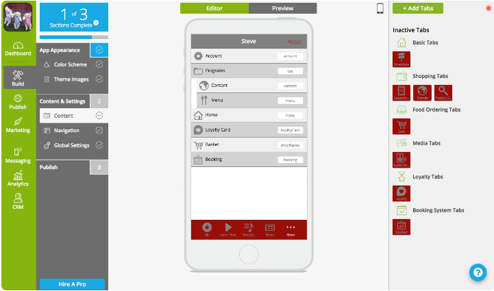 AppInstitute screenshot - 10 mejores creadores de aplicaciones con función de arrastrar y soltar revisados en 2026